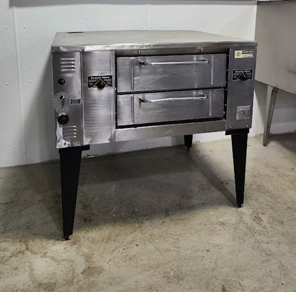 Single deck standing gas pizza oven