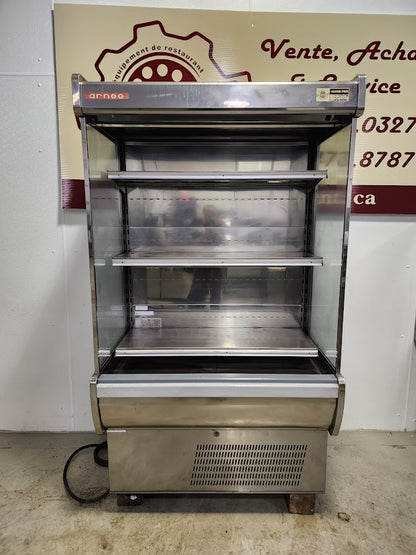 Vertical open display refrigerated merchandiser