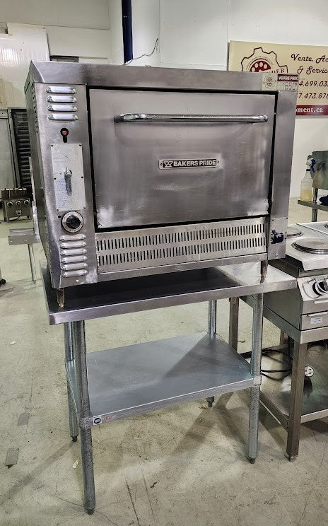 Double deck single chamber countertop gas pizza oven