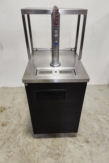 Single door kegerator beer dispenser