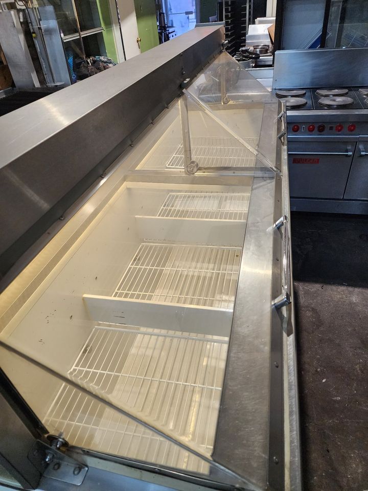 Glass top display freezer