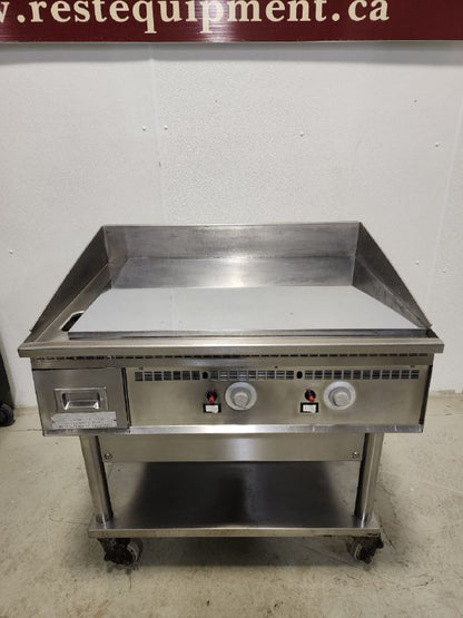 Keating 36x36 Front Trough Gas 36" MIRACLEAN Griddle