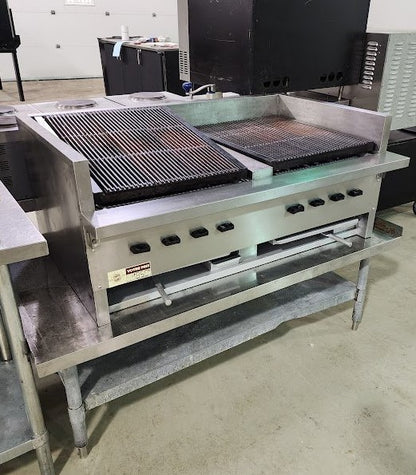 Countertop gas charbroiler 48"