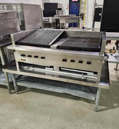 Countertop gas charbroiler 48"