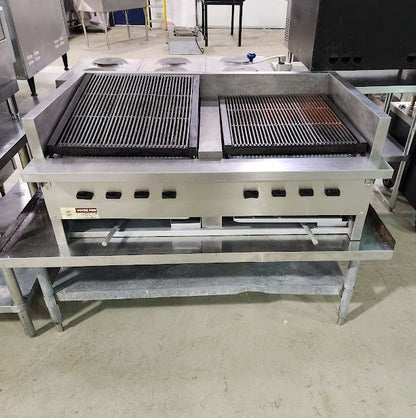 Countertop gas charbroiler 48"