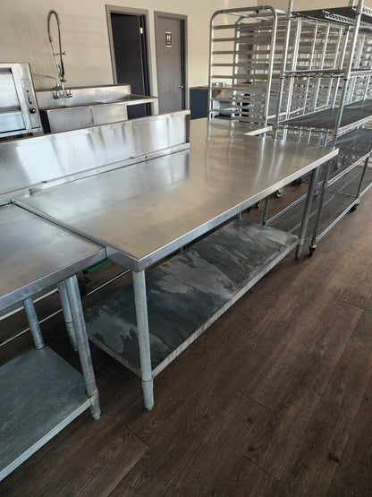 Different kitchen articles, tables, shelves and other price on request