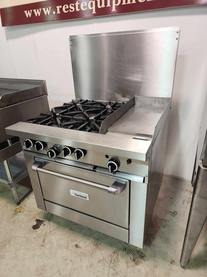 Garland 4-Burner Stove with 12” Griddle