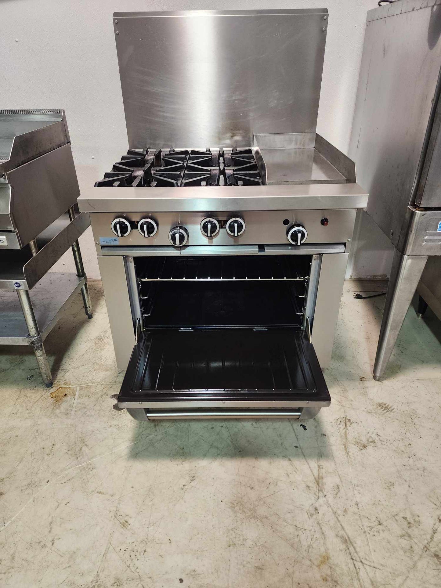 Garland 4-Burner Stove with 12” Griddle