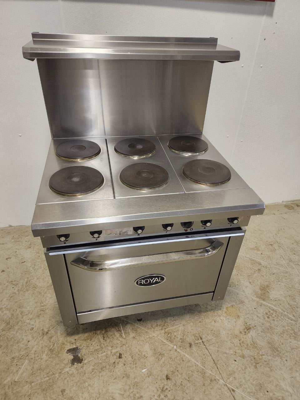 Stove Royal 6 burners electric