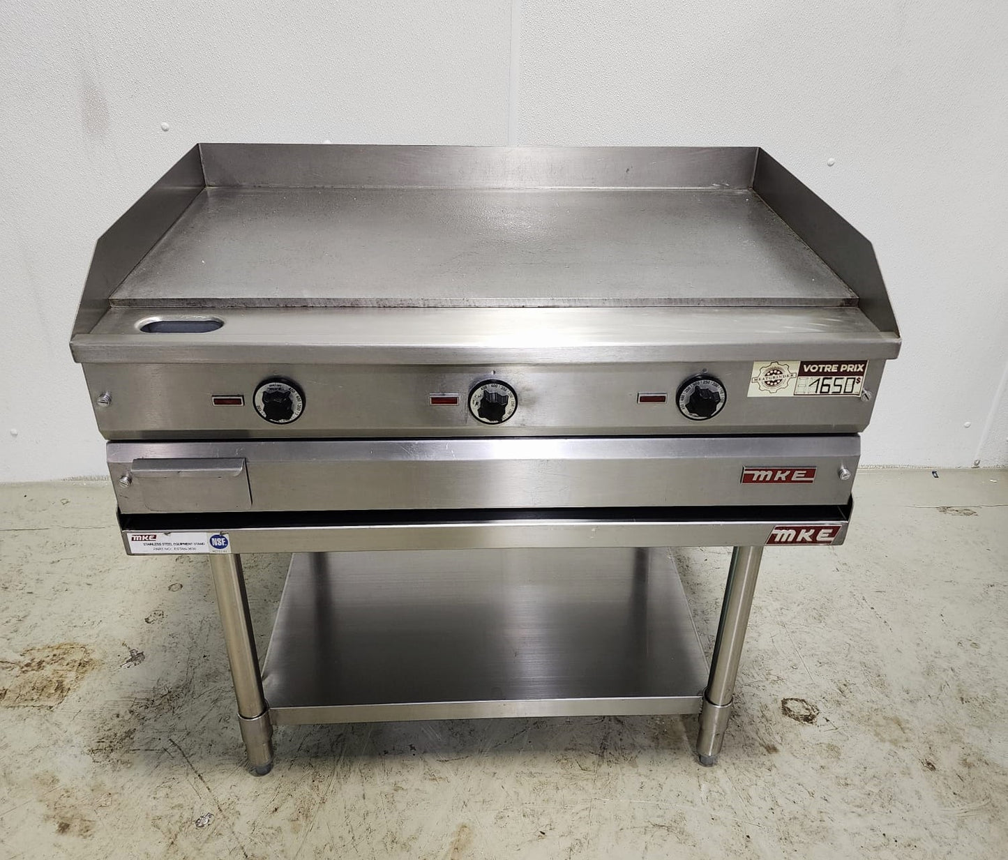 Commercial countertop electric griddle W36"